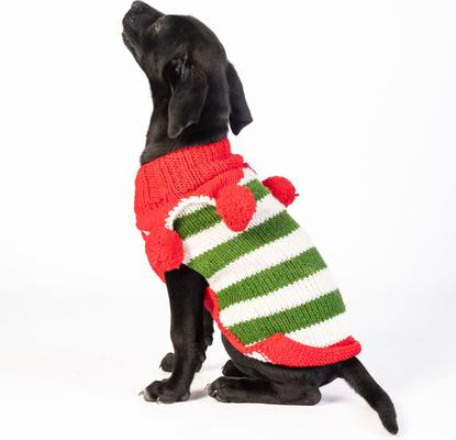 Show full view: Chilly Dog Christmas Elf Dog & Cat Sweater, X-Large slide 3 of 5