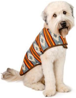 Show full view: Chilly Dog Denim Sunset Dog & Cat Quilted Coat, Medium slide 2 of 3