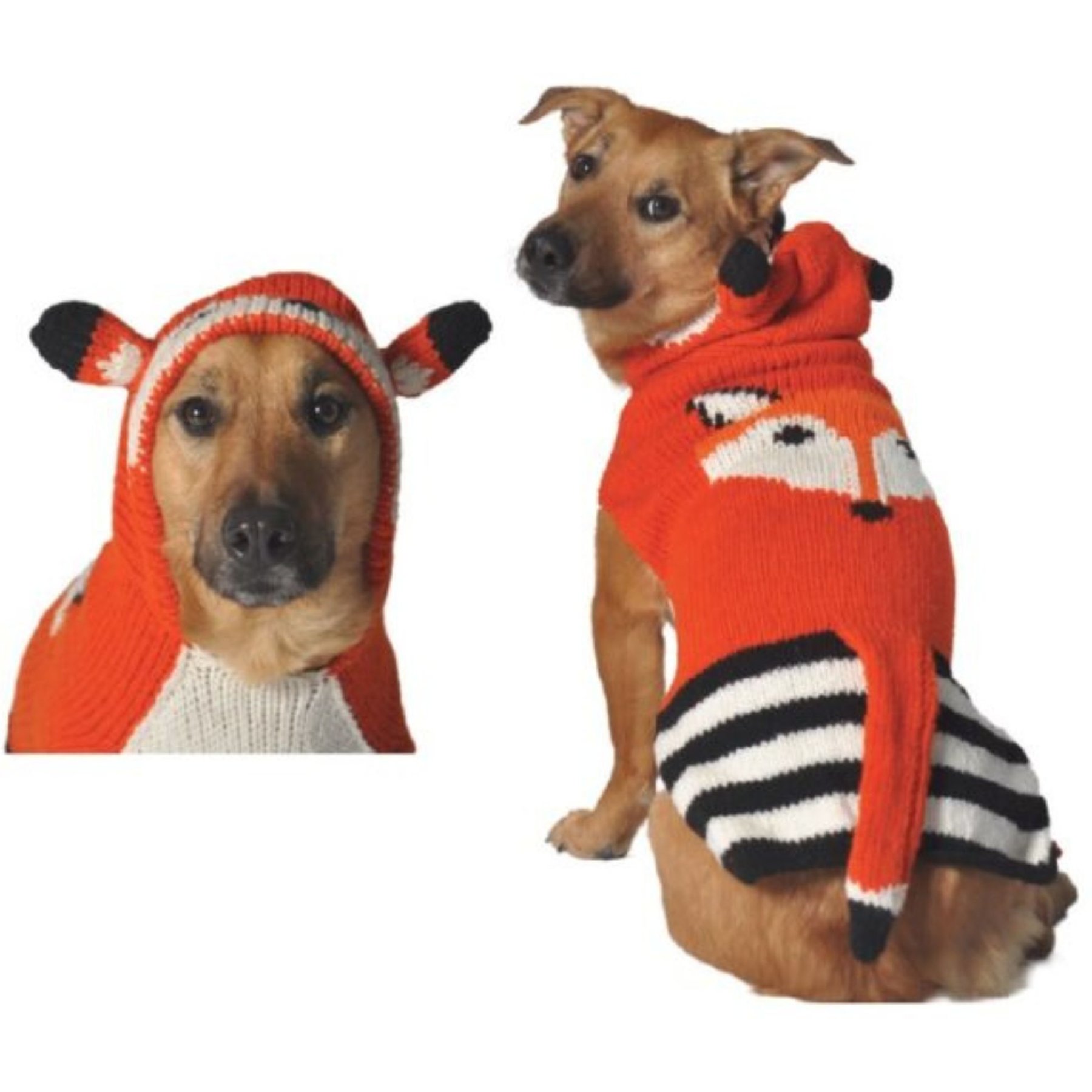 Chilly Dog Foxy Dog & Cat Hoodie, Large