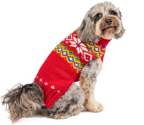 Show full view: Chilly Dog Jolly Red Dog & Cat Sweater, Small slide 3 of 4