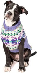 Chilly Dog Lavender Flowers Dog & Cat Sweater, Small