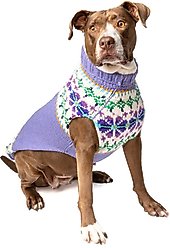 Chilly Dog Lavender Flowers Dog & Cat Sweater, Small slide 2 of 3