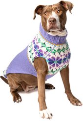 Chilly Dog Lavender Flowers Dog & Cat Sweater, X-Small slide 2 of 3