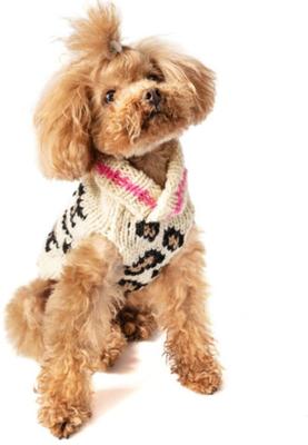 Show full view: Chilly Dog Leopard Dog & Cat sweater, Small slide 2 of 4