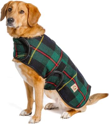 Show full view: Chilly Dog Navy Plaid Dog & Cat Quilted Coat, Small slide 2 of 3