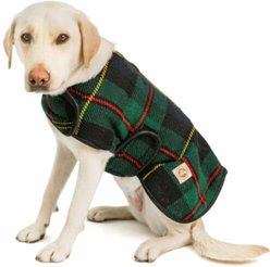 Chilly Dog Navy Plaid Dog & Cat Quilted Coat, XX-Large