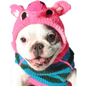 Chilly Dog Pink Piggy Dog & Cat Hoodie, Small