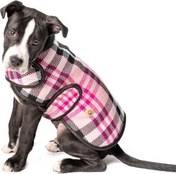 Chilly Dog Pink Plaid Dog & Cat Quilted Coat, XX-Large slide 2 of 3