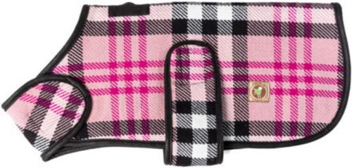Show full view: Chilly Dog Pink Plaid Dog & Cat Quilted Coat, XX-Large slide 2 of 4