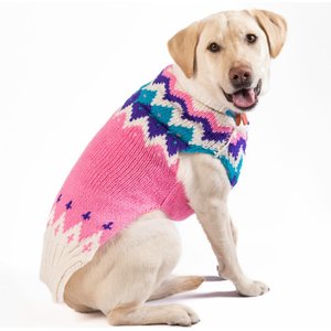Chilly Dog Pink Ski Bum Dog & Cat Sweater, XXX-Large