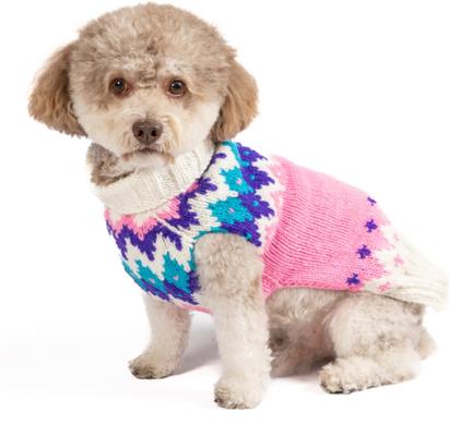 Show full view: Chilly Dog Pink Ski Bum Dog & Cat Sweater, XXX-Large slide 3 of 5