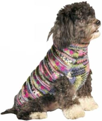 Show full view: Chilly Dog Purple Woodstock Dog & Cat Sweater, Medium slide 2 of 4