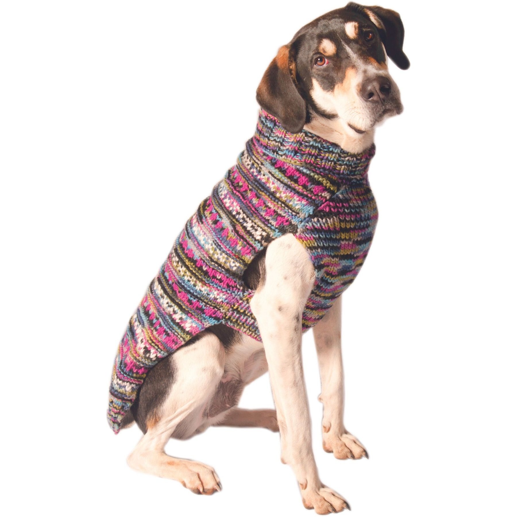 Chilly Dog Purple Woodstock Dog & Cat Sweater, X-Small