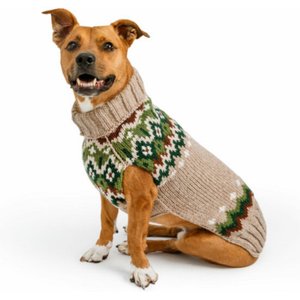 Chilly Dog Raggwool Fairisle Dog & Cat Sweater, Medium