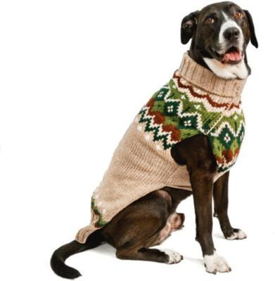 Show full view: Chilly Dog Raggwool Fairisle Dog & Cat Sweater, Medium slide 2 of 4