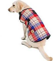 Chilly Dog Red Field Plaid Coat, Medium