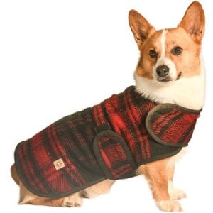 Chilly Dog Red Plaid Coat, Large
