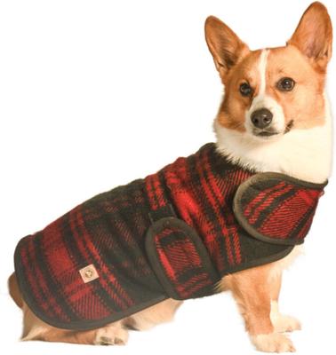 Show full view: Chilly Dog Red Plaid Coat, Medium slide 4 of 5