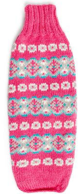 Show full view: Chilly Dog Rose Alpaca Fairisle Dog & Cat Sweater, Large slide 3 of 5