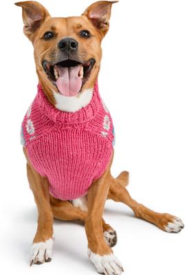 Show full view: Chilly Dog Rose Alpaca Fairisle Dog & Cat Sweater, XX-Small slide 4 of 5