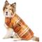 Show in main carousel: Chilly Dog Rust Plaid Dog & Cat Quilted Coat, Large slide 3 of 3