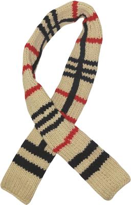 Show full view: Chilly Dog Tan Plaid Dog & Cat Scarf, Medium slide 2 of 4