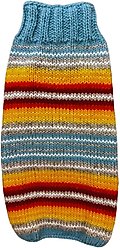 Chilly Dog Turq Serape Dog & Cat Sweater, Medium slide 2 of 3