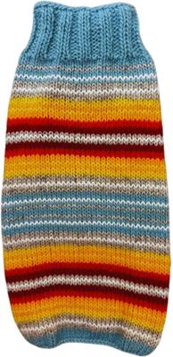 Show full view: Chilly Dog Turq Serape Dog & Cat Sweater, Medium slide 3 of 4