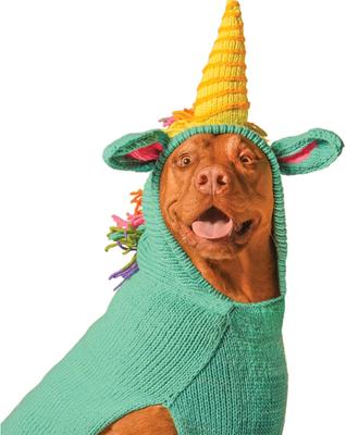 Show full view: Chilly Dog Unicorn Dog & Cat Sweater, Small slide 1 of 5