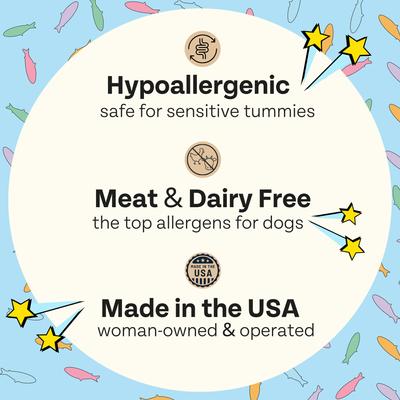 Show full view: Chippin Birthday Celebration Adult Fish & Pumpkin Grain-Free Soft Jerky Dog Treats, 5-oz bag slide 5 of 11