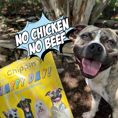 Show full view: Chippin Birthday Celebration Adult Fish & Pumpkin Grain-Free Soft Jerky Dog Treats, 5-oz bag slide 7 of 11