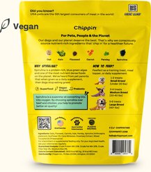 Chippin Vegan Crunchy Veggie Dailies, Spirulina, Kale & Carrot Oven Baked Dog Treat, 5-oz bag slide 2 of 9