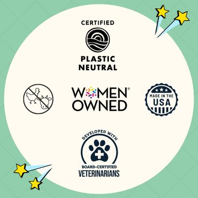 Show full view: Chippin Vegan Crunchy Veggie Dailies, Spirulina, Kale & Carrot Oven Baked Dog Treat, 5-oz bag slide 9 of 11