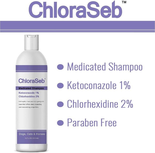 Show full view: ChloraSeb Antiseptic Dog Shampoo, 12-oz bottle slide 2 of 9