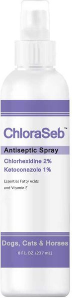 Show full view: ChloraSeb Antiseptic Spray for Dogs, 8-oz bottle slide 1 of 9
