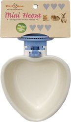 Choco Nose Mini Heart Locking Small Pet Feeding Bowl, Blue