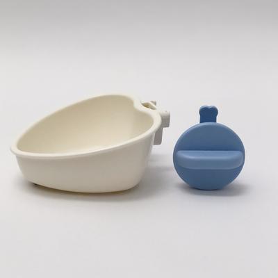 Show full view: Choco Nose Mini Heart Locking Small Pet Feeding Bowl, Blue slide 3 of 11