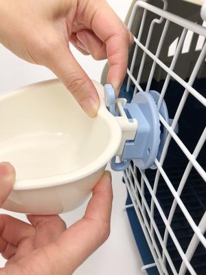 Show full view: Choco Nose Mini Heart Locking Small Pet Feeding Bowl, Blue slide 7 of 11