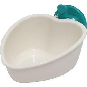 Choco Nose Mini Heart Locking Small Pet Feeding Bowl, Mint