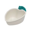 Choco Nose Mini Heart Locking Small Pet Feeding Bowl, Mint
