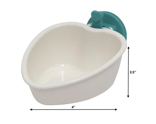 Show full view: Choco Nose Mini Heart Locking Small Pet Feeding Bowl, Mint slide 2 of 10