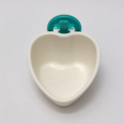 Show full view: Choco Nose Mini Heart Locking Small Pet Feeding Bowl, Mint slide 3 of 10