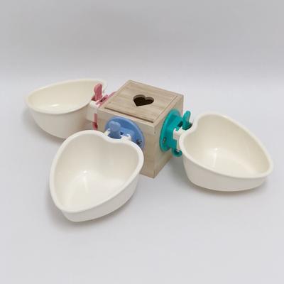 Show full view: Choco Nose Mini Heart Locking Small Pet Feeding Bowl, Mint slide 7 of 10