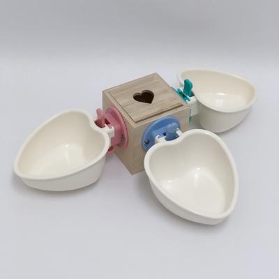 Choco Nose Mini Heart Locking Small Pet Feeding Bowl