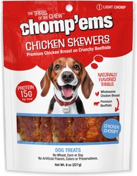 Chomp'ems Chicken Skewers Jerky Dog Treats, 8-oz bag