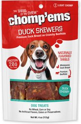 Chomp'ems Duck Skewers Jerky Dog Treats, 4-oz bag