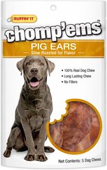 Chomp'ems Pig Ear Chews Dog Treats, 5 count