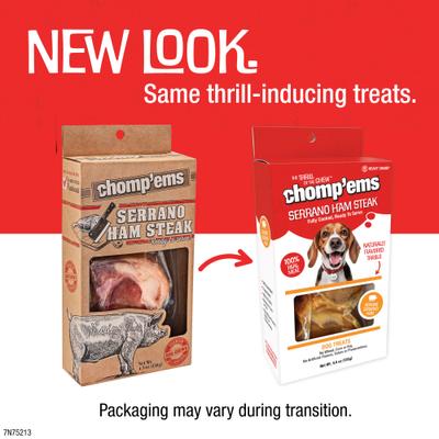 Show full view: Chomp'ems Serrano Ham Steak Dog Bone slide 4 of 6