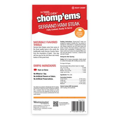 Show full view: Chomp'ems Serrano Ham Steak Dog Bone slide 3 of 6