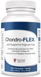 Chondro-FLEX Chewable Tablet Joint Supplement for Dogs & Cats, 180 count